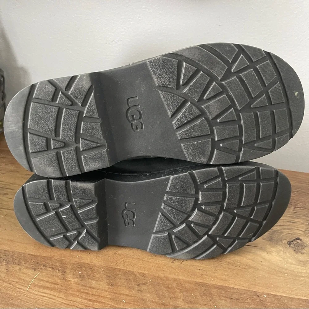 UGG Dark Gray Leather Boots